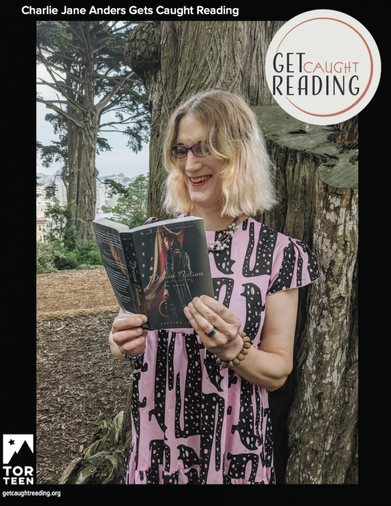 Charlie Jane Anders Gets Caught Reading poster