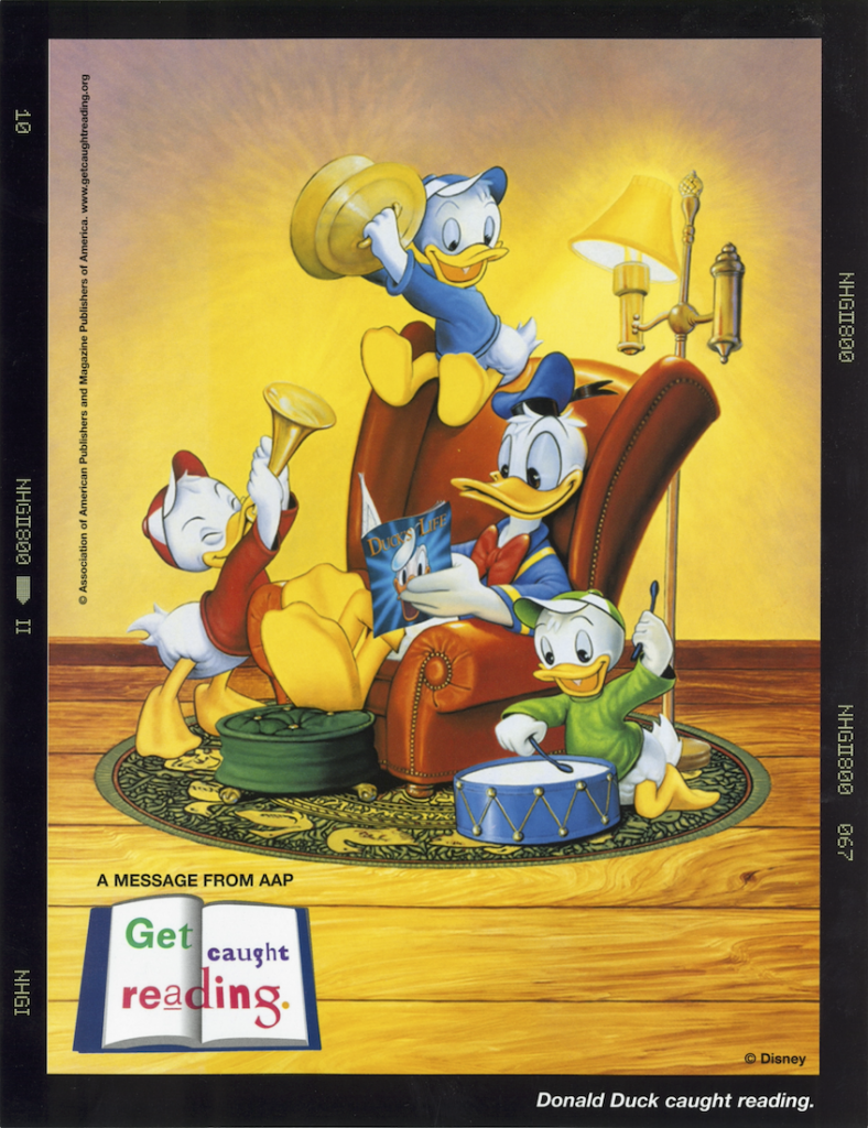 Donald Duck Gets Caught Reading poster