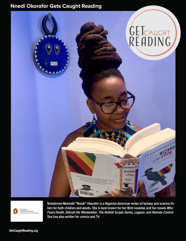 Nnedi Okorafor Gets Caught Reading poster