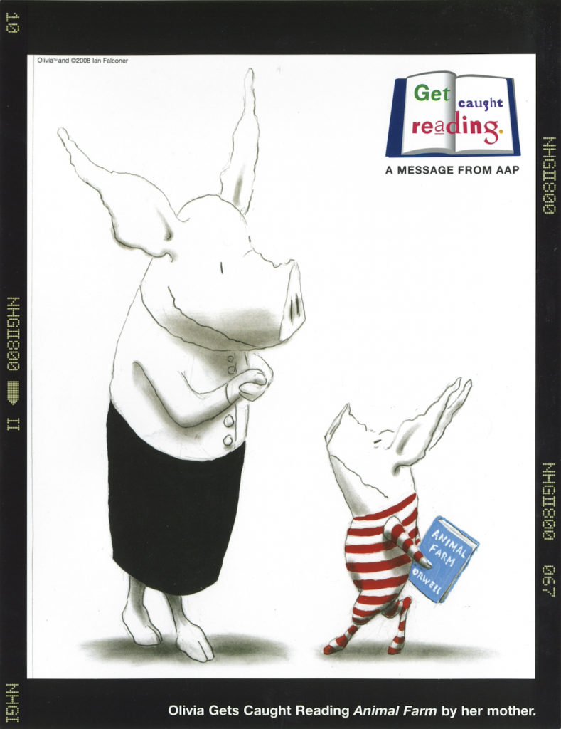 Olivia The Pig Gets Caught Reading poster