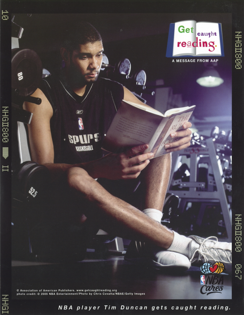 Tim Duncan Gets Caught Reading poster